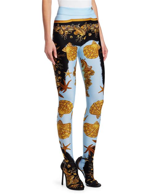 versace leopard leggings|Versace leggings on sale.